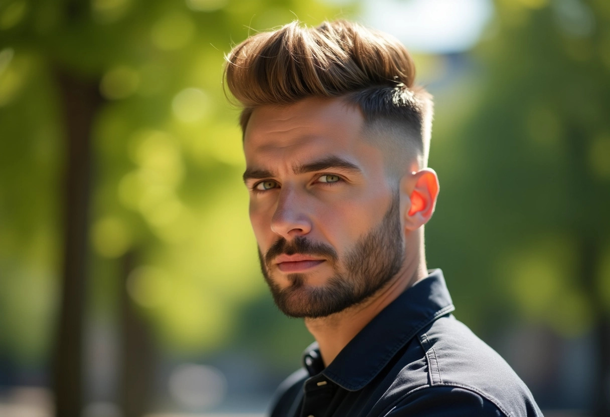 homme cheveux épais